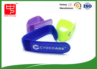 Nylon Mix Polyeste Velco kabelbanden, draadbanden met logo in elke kleur