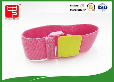 Wijd 50mm Roze Elastische Unnapped Weerspiegelende Riemen met Cinch