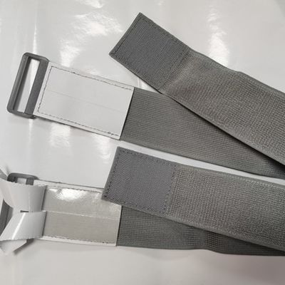 50 mm Grijs Plastic Buckle Elastische Hook Loop Medische riemen voor beschermingsmiddelen