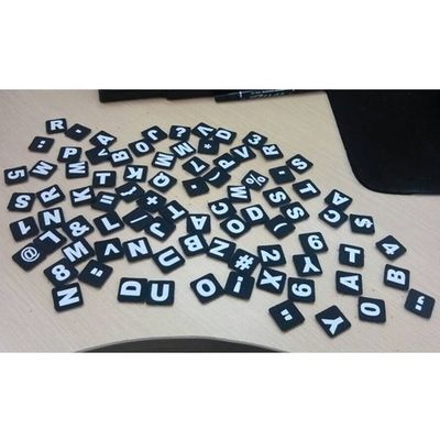 Aangepaste bedrukking alfabet letters nylon haak gegarandeerd in elke kleur