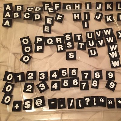 Op maat gedrukte alfabet letters nylon haak