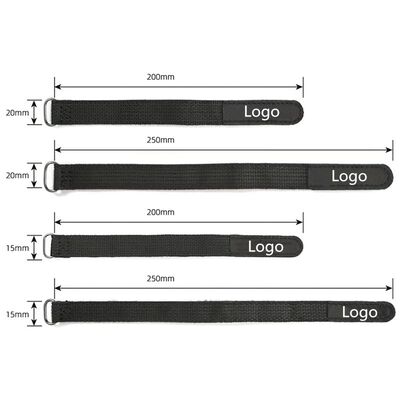 Verstelbare haak- en loopbanden met niet-glijde siliconen ruggengraat voor strak beveiligde batterijmontage en bescherming van elektronica